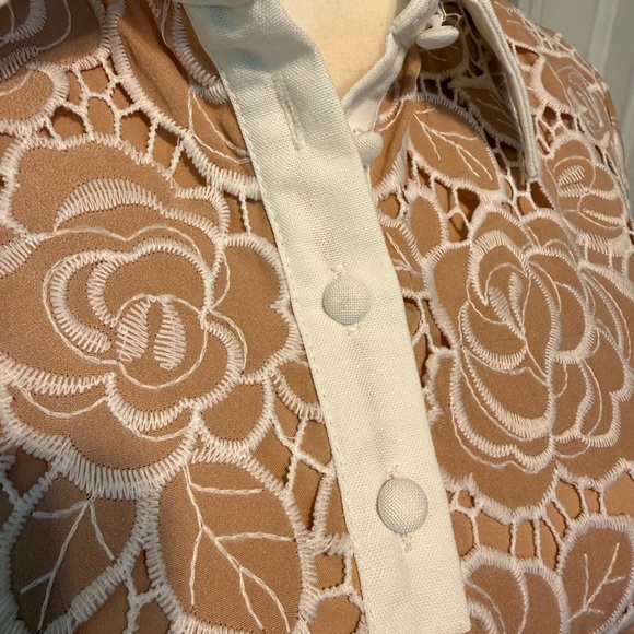 Delicate Days Taupe Crochet Dress by Shop the Mint - Picture 4 of 14